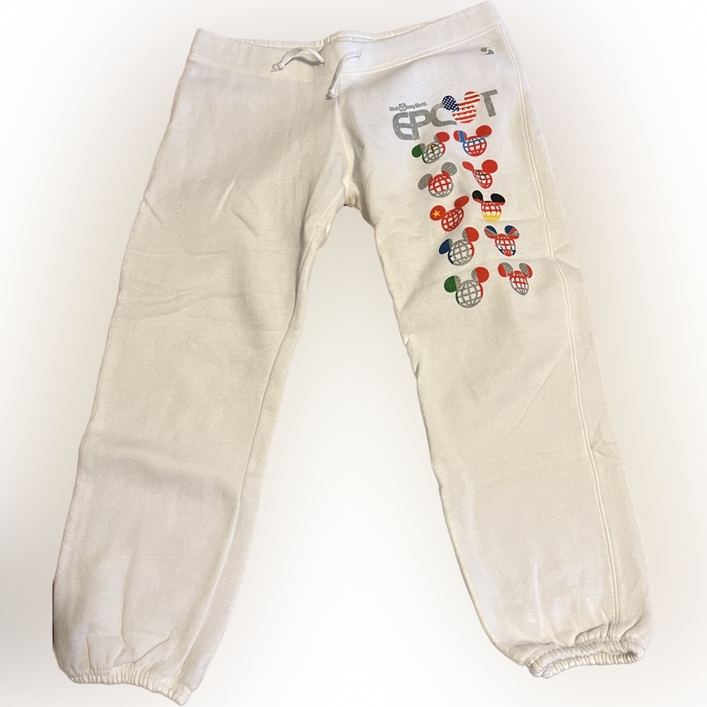 Epcot cropped sweat pants Sz Lg